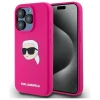 Чохол Karl Lagerfeld Silicone Karl Head для iPhone 15 Pro Fuschia with MagSafe (KLHMP15LSKHPPLF)