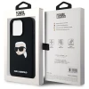Чохол Karl Lagerfeld Silicone Karl Head для iPhone 15 Pro Black with MagSafe (KLHMP15LSKHPPLK)