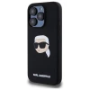 Чохол Karl Lagerfeld Silicone Karl Head для iPhone 15 Pro Max Black with MagSafe (KLHMP15XSKHPPLK)