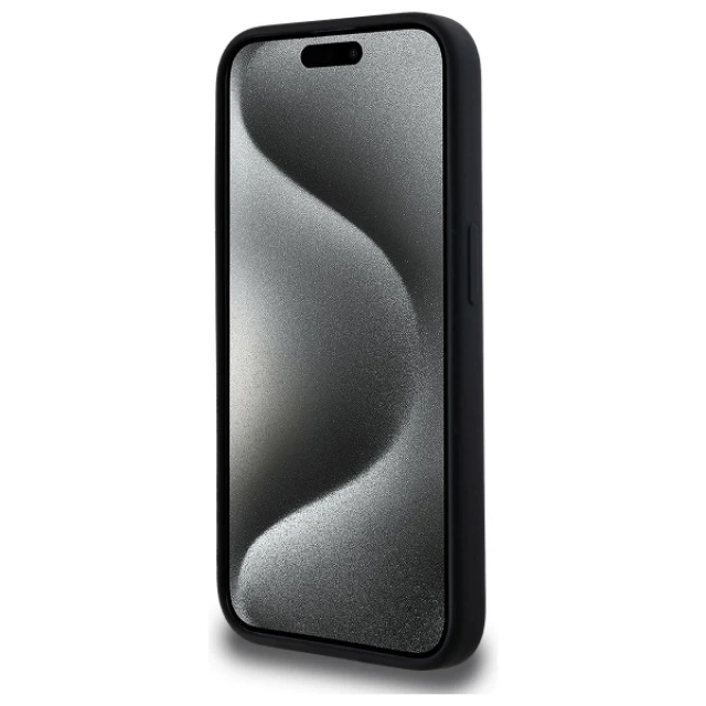 Чохол Karl Lagerfeld Silicone Karl Head для iPhone 15 Pro Max Black with MagSafe (KLHMP15XSKHPPLK)