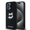 Чохол Karl Lagerfeld Silicone Choupette Head для iPhone 15 Pro Black with MagSafe (KLHMP15LSCHPPLK)