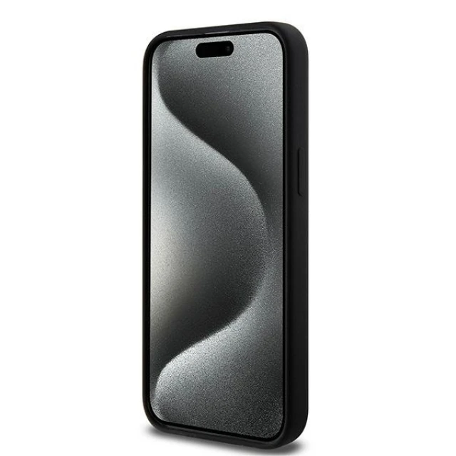 Чохол Karl Lagerfeld Silicone Choupette Head для iPhone 15 Pro Black with MagSafe (KLHMP15LSCHPPLK)