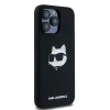 Чохол Karl Lagerfeld Silicone Choupette Head для iPhone 15 Pro Max Black with MagSafe (KLHMP15XSCHPPLK)
