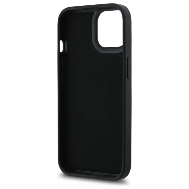 Чохол Karl Lagerfeld 3D Rubber Bicolor Signature для iPhone 15 Black (KLHCP15S3DRKSDLK)