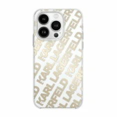 Чохол Karl Lagerfeld IML Fullover Logo для iPhone 15 Pro Max Gold (KLHCP15XHKFOEMD)