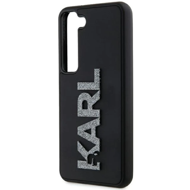 Чохол Karl Lagerfeld 3D Rubber Glitter Logo для Samsung Galaxy S24 (S921) Black (KLHCS24S3DMBKCK)