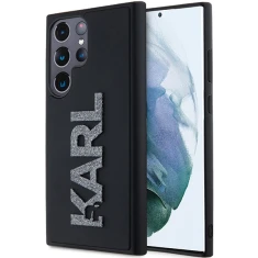 Чохол Karl Lagerfeld 3D Rubber Glitter Logo для Samsung Galaxy S24 Ultra (S928) Black (KLHCS24L3DMBKCK)