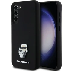 Чохол Karl Lagerfeld Silicone Karl and Choupette Metal Pin для Samsung Galaxy S24 Plus (S926) Black (KLHCS24MSMHKCNPK)