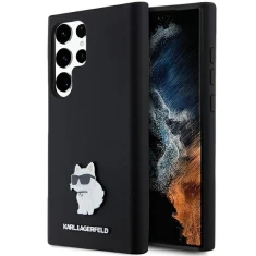 Чохол Karl Lagerfeld Silicone Choupette Metal Pin для Samsung Galaxy S24 Ultra (S928) Black (KLHCS24LSMHCNPK)