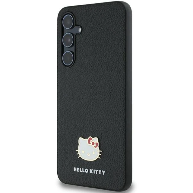 Чохол Hello Kitty Metal Logo для Samsung Galaxy A55 Black (HKHCSA55PGHDLMK)