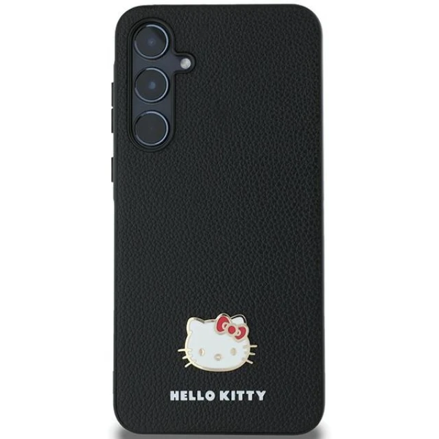 Чохол Hello Kitty Metal Logo для Samsung Galaxy A55 Black (HKHCSA55PGHDLMK)