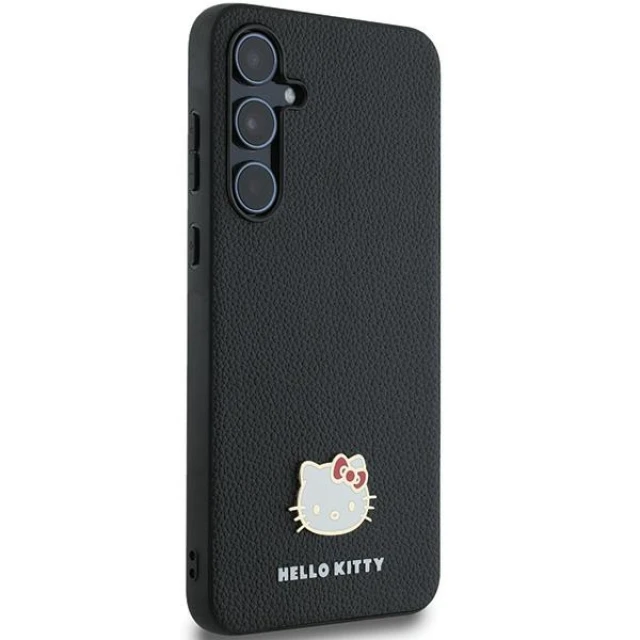 Чохол Hello Kitty Metal Logo для Samsung Galaxy A55 Black (HKHCSA55PGHDLMK)