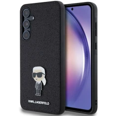 Чохол Karl Lagerfeld Fixed Glitter Ikonik Logo Metal Pin для Samsung Galaxy A55 5G (A556) Black (KLHCSA55GKNPSK)