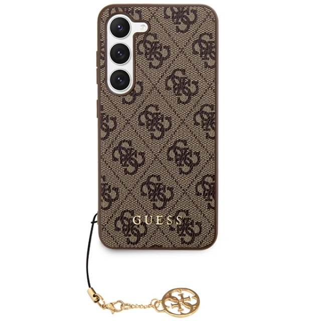 Чохол Guess 4G Charms Collection для Samsung Galaxy A35 5G (A356) Brown (GUHCSA35GF4GBR)