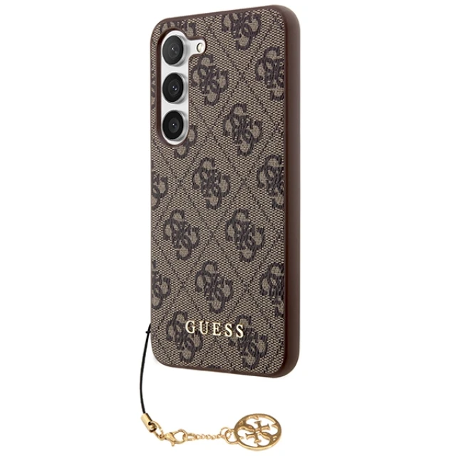 Чохол Guess 4G Charms Collection для Samsung Galaxy A55 5G (A556) Brown (GUHCSA55GF4GBR)
