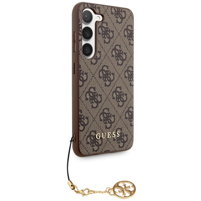 Чохол Guess 4G Charms Collection для Samsung Galaxy A55 5G (A556) Brown (GUHCSA55GF4GBR)