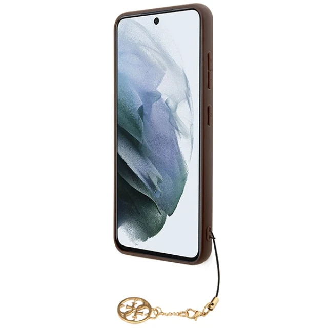 Чохол Guess 4G Charms Collection для Samsung Galaxy A55 5G (A556) Brown (GUHCSA55GF4GBR)