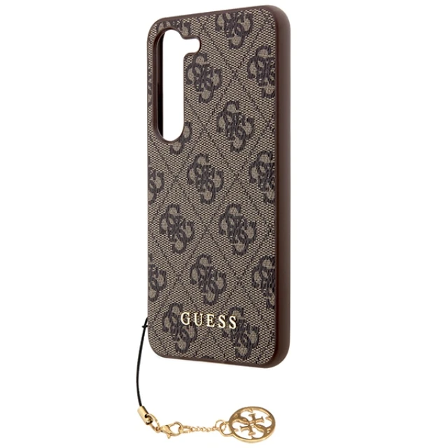 Чохол Guess 4G Charms Collection для Samsung Galaxy A55 5G (A556) Brown (GUHCSA55GF4GBR)