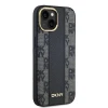 Чохол DKNY Hardcase Leather Checkered Mono Pattern для iPhone 14 / 15 / 13 Black with MagSafe (DKHMP14SPCPVSLK)