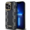 Чохол DKNY Leather Checkered Mono Pattern для iPhone 14 Pro Max Black with MagSafe (DKHMP14XPCPVSLK)