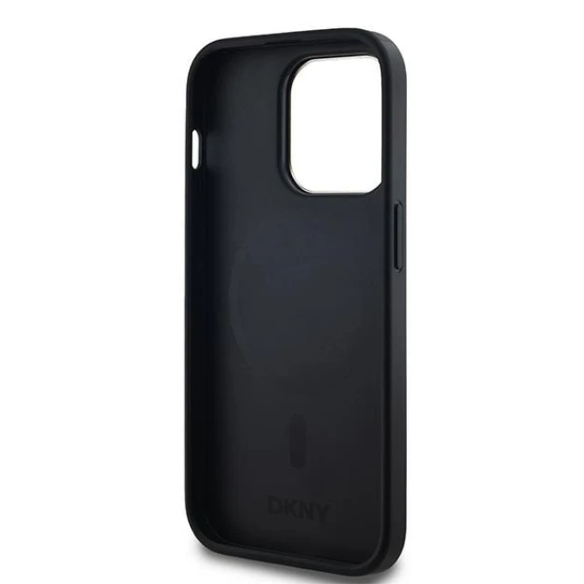 Чохол DKNY Leather Checkered Mono Pattern для iPhone 14 Pro Max Black with MagSafe (DKHMP14XPCPVSLK)