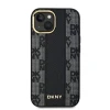 Чохол DKNY Leather Checkered Mono Pattern для iPhone 15 / 14 / 13 Black with MagSafe (DKHMP15SPCPVSLK)