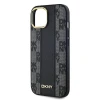 Чохол DKNY Leather Checkered Mono Pattern для iPhone 15 / 14 / 13 Black with MagSafe (DKHMP15SPCPVSLK)