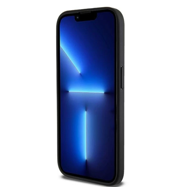 Чохол DKNY Leather Checkered Mono для iPhone 15 Pro Black with MagSafe (DKHMP15LPCPVSLK)