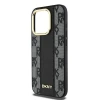 Чехол DKNY Leather Checkered Mono Pattern для iPhone 15 Pro Max Black with MagSafe (DKHMP15XPCPVSLK)
