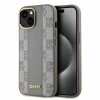 Чохол DKNY Leather Checkered Mono Pattern для iPhone 14 Beige with MagSafe (DKHMP14SPCPVSLE)