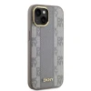Чохол DKNY Leather Checkered Mono Pattern для iPhone 14 Beige with MagSafe (DKHMP14SPCPVSLE)