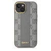 Чохол DKNY Leather Checkered Mono Pattern для iPhone 15 Beige with MagSafe (DKHMP15SPCPVSLE)