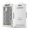 Чохол DKNY Leather Checkered Mono Pattern для iPhone 15 Beige with MagSafe (DKHMP15SPCPVSLE)