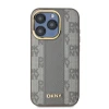 Чохол DKNY Leather Checkered Mono Pattern для iPhone 15 Pro Beige with MagSafe (DKHMP15LPCPVSLE)