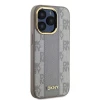 Чохол DKNY Leather Checkered Mono Pattern для iPhone 15 Pro Beige with MagSafe (DKHMP15LPCPVSLE)