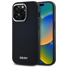 Чохол DKNY Plain Logo для iPhone 14 Pro Black with MagSafe (DKHMP14LPSCMCLK)