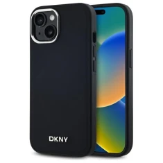 Чохол DKNY Plain Logo для iPhone 15 Plus Black with MagSafe (DKHMP15MPSCMCLK)