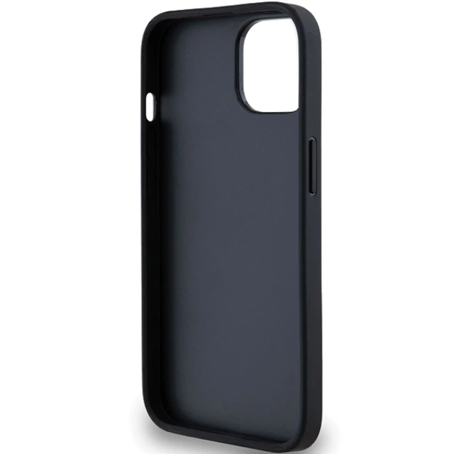 Чохол DKNY Leather Mono Stripe для iPhone 15 / 14 Black (DKHCP14SPRTHSLK)