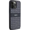 Чехол DKNY Leather Mono Stripe & Metal Logo для iPhone 14 Pro Black (3666339260378)