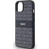Чохол DKNY Leather Mono Stripe & Metal Logo для iPhone 15 Plus / 14 Plus Black (DKHCP15MPRTHSLK)