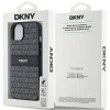 Чохол DKNY Leather Mono Stripe & Metal Logo для iPhone 15 Plus / 14 Plus Black (DKHCP15MPRTHSLK)