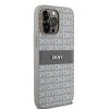 Чехол DKNY Leather Mono Stripe Metal Logo для iPhone 14 Pro Beige (DKHCP14LPRTHSLE)