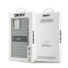 Чехол DKNY Leather Mono Stripe Metal Logo для iPhone 14 Pro Beige (DKHCP14LPRTHSLE)