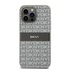 Чехол DKNY Leather Mono Stripe & Metal Logo для iPhone 14 Pro Max Beige (DKHCP14XPRTHSLE)