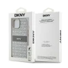 Чохол DKNY Leather Mono Stripe Metal Logo для iPhone 15 / 14 / 13 Beige (DKHCP15SPRTHSLE)