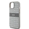 Чохол DKNY Leather Mono Stripe & Metal Logo для iPhone 15 Plus Beige (DKHCP15MPRTHSLE)