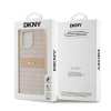 Чехол DKNY Leather Mono Stripe для iPhone 14 Pro Pink (DKHCP14LPRTHSLP)