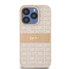 Чохол DKNY Hardcase Leather Mono Stripe & Metal Logo для iPhone 15 Pro Pink (DKHCP15LPRTHSLP)