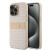 Чохол DKNY Leather Mono Stripe Metal Logo для iPhone 15 Pro Max Pink (DKHCP15XPRTHSLP)