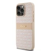 Чохол DKNY Leather Mono Stripe Metal Logo для iPhone 15 Pro Max Pink (DKHCP15XPRTHSLP)
